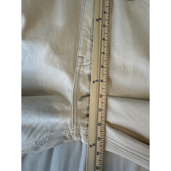 J. CREW Full Length Classic Straight Jeans Cream Ecru Women's SIZE 32 NWT - Picture 8 of 10
